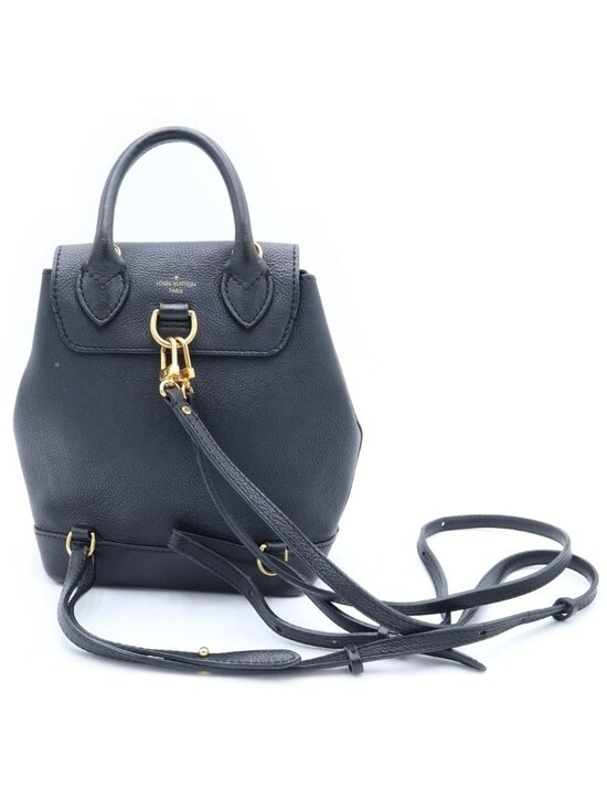 Louis Vuitton Lockme Backpack Mini Black Leather Gold main image 9